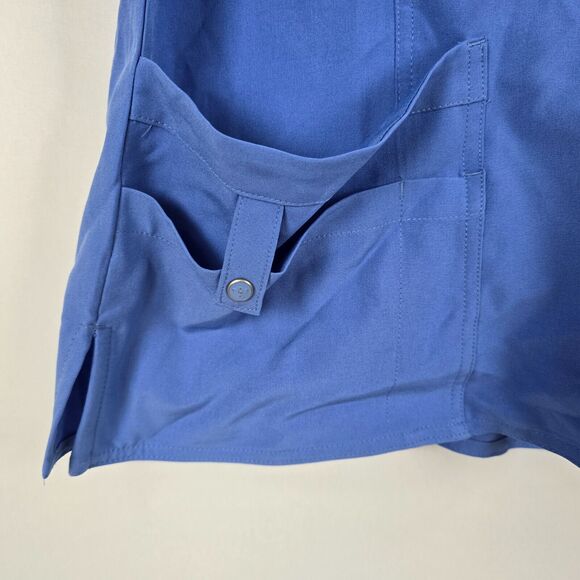 Med Couture Activate 4 Way Stretch Scrub Top Medical Blue - Ceil Women's Size XL - Picture 4 of 12